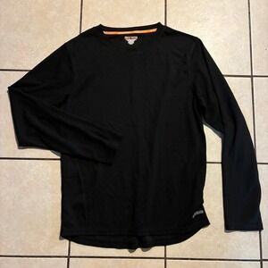 Omni-Wool Men's XXL Black Long Sleeve Base Layer Shirt Thermal